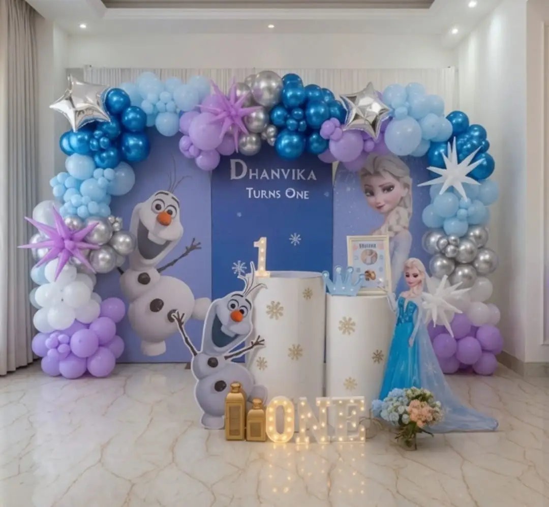 Frozen Fantasy Balloon Setup